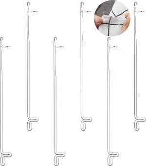 6 Pcs Serging Hooks Latch Crochet Hooks Sewing Needles Stainless Steel Knit Picker Snag Repair Tool for DIY Weave Knitting Revamping Threading Beads Jewelry Making 6 Pcs Serging Hooks Latch Crochet Hooks Sewing Needles Stainless Steel Knit Picker Snag Repair Tool for DIY Weave Knitting Revamping Threading Beads Jewelry Making
