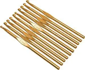 CleverDelights Crochet Hooks - 10 Pack - Smooth Aluminum Crochet Hook Knitting Needles - 6 Inch Length (As Shown, 6mm) CleverDelights Crochet Hooks - 10 Pack - Smooth Aluminum Crochet Hook Knitting Needles - 6 Inch Length (As Shown, 6mm)