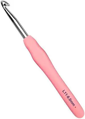 Mdoker Extra Long Crochet Hooks,Large Size L/11(8.0mm) Crochet Needles,Ergonomic Grip Soft Handles for Handmade DIY Crocheting,Perfect for Arthritic Hands Mdoker Extra Long Crochet Hooks,Large Size L/11(8.0mm) Crochet Needles,Ergonomic Grip Soft Handles for Handmade DIY Crocheting,Perfect for Arthritic Hands