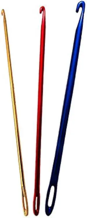 Zuoyou 3Pcs Tunisian Afghan Crochet Hook DIY Knitting Needles Tool with Eye | 2.75/4/6mm Aluminum Crochet Needles Hook Zuoyou 3Pcs Tunisian Afghan Crochet Hook DIY Knitting Needles Tool with Eye | 2.75/4/6mm Aluminum Crochet Needles Hook