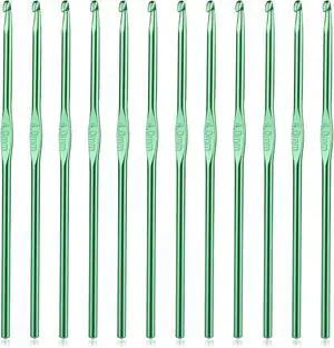UzecPk 12Pcs 4mm Aluminum Crochet Hooks Ergonomic Handle Crochet Needles | Metal Crochet Hook, Ergonomic Crochet Hook Bulk Crochet Needle for Crocheting Yarn Knitting Scarf Hat UzecPk 12Pcs 4mm Aluminum Crochet Hooks Ergonomic Handle Crochet Needles | Metal Crochet Hook, Ergonomic Crochet Hook Bulk Crochet Needle for Crocheting Yarn Knitting Scarf Hat