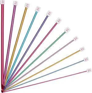 Aeelike 2mm-8mm Tunisian Crochet Hooks Set, Smooth & Colorful, Type D | 11PCS Tunisian Crochet Hook 2-8 mm Aluminum for Beginners Making Blanket Scarves DIY Crafts, Ideal Gfit Aeelike 2mm-8mm Tunisian Crochet Hooks Set, Smooth & Colorful, Type D | 11PCS Tunisian Crochet Hook 2-8 mm Aluminum for Beginners Making Blanket Scarves DIY Crafts, Ideal Gfit
