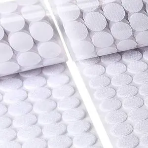 Self Adhesive Dots, 1000Pcs(500 Pair Sets) 0.59 Inch Diameter Strong Self Adhesive Dots for Classroom Nylon Sticky Back Hook Loop Strips, Small Circle Dots Stickers Tapes, White Self Adhesive Dots, 1000Pcs(500 Pair Sets) 0.59 Inch Diameter Strong Self Adhesive Dots for Classroom Nylon Sticky Back Hook Loop Strips, Small Circle Dots Stickers Tapes, White