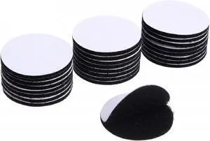 WILLBOND 24 Pairs 2 Inch Referee Patch Hook and Loop Dots Black Self Sticky Adhesive Dots Round Double Sided Hook and Loop Fasteners Nylon Sticky Tape for Home Office DIY Wall Carpet Gripper Tool WILLBOND 24 Pairs 2 Inch Referee Patch Hook and Loop Dots Black Self Sticky Adhesive Dots Round Double Sided Hook and Loop Fasteners Nylon Sticky Tape for Home Office DIY Wall Carpet Gripper Tool