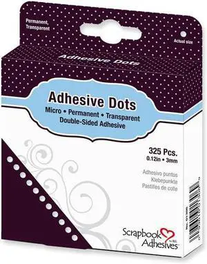 Scrapbook Adhesives by 3L 01306 Adhesive Micro Dots, Permanent.12 Scrapbook Adhesives by 3L 01306 Adhesive Micro Dots, Permanent.12