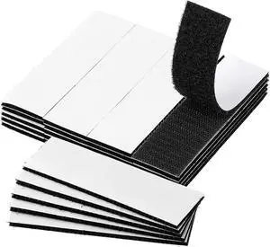 BRAVESHINE 24 Sets Hook and Loop Strips with Adhesive Backing | 1.2x4 Inch Black Picture Hanging Strips, Instead of Nail or Screws, Double Sided Mounting Tape for Home Office Classroom Use BRAVESHINE 24 Sets Hook and Loop Strips with Adhesive Backing | 1.2x4 Inch Black Picture Hanging Strips, Instead of Nail or Screws, Double Sided Mounting Tape for Home Office Classroom Use