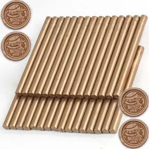 Bronze Wax Seal Sticks, 30pcs Sealing Wax Sticks, HOSEALING Glue Gun Wax Seal Sticks for Wax Seal Stamp, Premium Sealing Wax for Wedding Invitations, Letter, Envelope (Mini Size) Bronze Wax Seal Sticks, 30pcs Sealing Wax Sticks, HOSEALING Glue Gun Wax Seal Sticks for Wax Seal Stamp, Premium Sealing Wax for Wedding Invitations, Letter, Envelope (Mini Size)