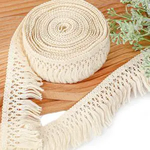 10 Yards Boho Long Fringe Trim 2.3'' Wide Sewing Fringe Trim Cotton Tassel Trims for Clothes Lamp Shade Curtain Dress Crafts Accessories Home Decor 10 Yards Boho Long Fringe Trim 2.3'' Wide Sewing Fringe Trim Cotton Tassel Trims for Clothes Lamp Shade Curtain Dress Crafts Accessories Home Decor