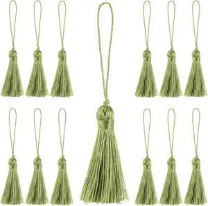 48Pcs Mini Bookmark Tassels Handmade Keychain Silky Tassel | (Light Green)3.75inch Tassel, Silky Floss Craft Tassel for Jewelry Making,Tags,DIY Accessory 48Pcs Mini Bookmark Tassels Handmade Keychain Silky Tassel | (Light Green)3.75inch Tassel, Silky Floss Craft Tassel for Jewelry Making,Tags,DIY Accessory