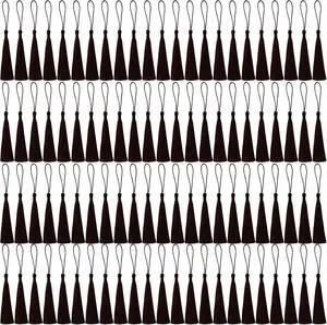 MUXGOA 150 Pcs Bookmark Tassels for Crafts,Key Chain Mini Tassels for Jewelry Making & Graduation Book Marks(Black) MUXGOA 150 Pcs Bookmark Tassels for Crafts,Key Chain Mini Tassels for Jewelry Making & Graduation Book Marks(Black)