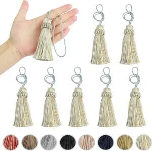 8PCS Tassel Key Colorful Tassel for Cord Loop,Elegant Handmade DIY Craft Accessory Home Decoration (Mix Blue) 8PCS Tassel Key Colorful Tassel for Cord Loop,Elegant Handmade DIY Craft Accessory Home Decoration (Mix Blue)