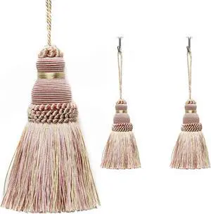 2Pcs Colorful Tassel Key Tassels DIY Accessories(Mix Pink) | 9.5 Inch Tassels for Crafts,Door Tassel for Knobs,Elegant Tassels for Curtain and Home Decoration,Large Decorative Tassels 2Pcs Colorful Tassel Key Tassels DIY Accessories(Mix Pink) | 9.5 Inch Tassels for Crafts,Door Tassel for Knobs,Elegant Tassels for Curtain and Home Decoration,Large Decorative Tassels