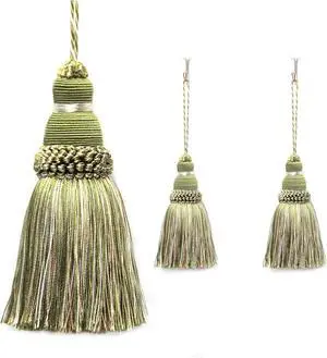 2Pcs Colorful Tassel Key Tassels DIY Accessories(Mix Green) | 9.5 Inch Tassels for Crafts,Door Tassel for Knobs,Elegant Tassels for Curtain and Home Decoration,Large Decorative Tassels 2Pcs Colorful Tassel Key Tassels DIY Accessories(Mix Green) | 9.5 Inch Tassels for Crafts,Door Tassel for Knobs,Elegant Tassels for Curtain and Home Decoration,Large Decorative Tassels