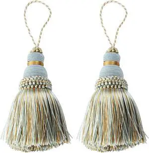 2Pcs Colorful Tassel Key Tassels DIY Accessories(Mix Blue) | 9.5 Inch Tassels for Crafts,Door Tassel for Knobs,Elegant Tassels for Curtain and Home Decoration,Large Decorative Tassels 2Pcs Colorful Tassel Key Tassels DIY Accessories(Mix Blue) | 9.5 Inch Tassels for Crafts,Door Tassel for Knobs,Elegant Tassels for Curtain and Home Decoration,Large Decorative Tassels