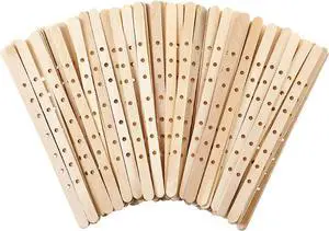 100pcs Wooden Candle Wick Holders - 3 Wick Candle Holders, Candle Making Wick Centering Tool with 7 Holes 100pcs Wooden Candle Wick Holders - 3 Wick Candle Holders, Candle Making Wick Centering Tool with 7 Holes