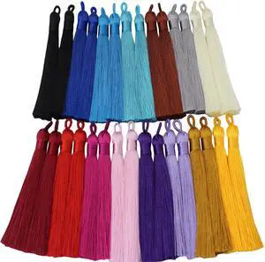 3.7" Colorful Silk Tassels 30pcs for Jewelry Making Keychain Bag | Earrings,Bookmark,Bag Charms,Keychain, DIY Crafts,Mala Assorted Tassels,Jewelry Making 3.7" Colorful Silk Tassels 30pcs for Jewelry Making Keychain Bag | Earrings,Bookmark,Bag Charms,Keychain, DIY Crafts,Mala Assorted Tassels,Jewelry Making