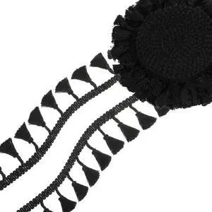Black 10 Yards Tassel Trim, Mini Fringe Sewing Trim Embellishments Vintage Braid Curtain Tassels Sewing Trims for Home Hotel Curtain Pillow Blanket Lamp Shade Clothing DIY Crafts Decoration Black 10 Yards Tassel Trim, Mini Fringe Sewing Trim Embellishments Vintage Braid Curtain Tassels Sewing Trims for Home Hotel Curtain Pillow Blanket Lamp Shade Clothing DIY Crafts Decoration