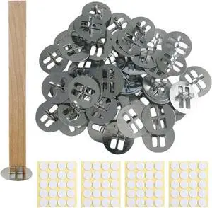 200 pcs Wick Clip & 200 pcs Stickers Stainless Steel Clips for Candle Making Wick Base for Candle Making Universal Wood Wick Clips Wooden Wicks Bases Fit Most Wooden Wicks (Wicks not Included 200 pcs Wick Clip & 200 pcs Stickers Stainless Steel Clips for Candle Making Wick Base for Candle Making Universal Wood Wick Clips Wooden Wicks Bases Fit Most Wooden Wicks (Wicks not Included