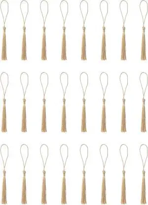 30 Pcs Mini Tassels Soft Flossy Bookmark Small Handmade Craft (Light Gold) | Tassels with Loop for DIY Crafting Project Earring Jewelry Making Souvenir Graduation Clothing Sewing Gift Tags Keychain 30 Pcs Mini Tassels Soft Flossy Bookmark Small Handmade Craft (Light Gold) | Tassels with Loop for DIY Crafting Project Earring Jewelry Making Souvenir Graduation Clothing Sewing Gift Tags Keychain