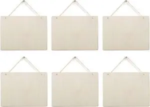 6 Pack Blank Wooden Plaque Rectangle Unfinished Wood Sign Decorative DIY Crafts Signs for Wreath Home Door Wall Art Decoration, 8.8x6.7 Inches (22.5x17cm) 6 Pack Blank Wooden Plaque Rectangle Unfinished Wood Sign Decorative DIY Crafts Signs for Wreath Home Door Wall Art Decoration, 8.8x6.7 Inches (22.5x17cm)