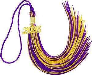 2026 Graduation Tassel, Purple and Gold Tassel for Graduation Cap with 2026 Year Gold Charm for Graduation Ceremony Tassel Accessories 2026 Graduation Tassel, Purple and Gold Tassel for Graduation Cap with 2026 Year Gold Charm for Graduation Ceremony Tassel Accessories