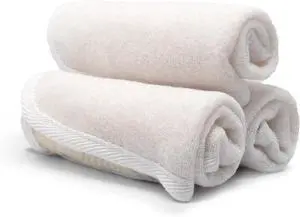 PARADISO Evriholder Soft-Weave Exfoliating Wash Cloths, Pack of 3, White | Dual-Textured Reusable Wash Cloth for Face and Body Cleansing, Machine Washable for Easy Cleaning PARADISO Evriholder Soft-Weave Exfoliating Wash Cloths, Pack of 3, White | Dual-Textured Reusable Wash Cloth for Face and Body Cleansing, Machine Washable for Easy Cleaning