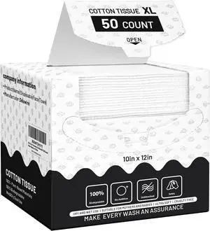 Face Towels Disposable XL 10"×12", Ultra Soft Facial Towels, 50 Count | Thick Biodegradable Face Towels, Plant Fiber Dry Wipes for Sensitive Skin, Makeup Remover & Face Cleansing Face Towels Disposable XL 10"×12", Ultra Soft Facial Towels, 50 Count | Thick Biodegradable Face Towels, Plant Fiber Dry Wipes for Sensitive Skin, Makeup Remover & Face Cleansing