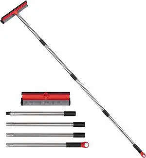 2 in 1 Standard Window Squeegee, Home Window Cleaner with 59" Poles,Washing Squeegee Suit for Glass Door Cleaner, Multi-Use Car Windshield Cleaning Tool with Long Handle for High Outdoor Windows 2 in 1 Standard Window Squeegee, Home Window Cleaner with 59" Poles,Washing Squeegee Suit for Glass Door Cleaner, Multi-Use Car Windshield Cleaning Tool with Long Handle for High Outdoor Windows
