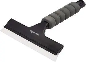 Amazon Basics All-Purpose Window Squeegee with Handle for Car Windshield, Shower, Glass, Mirror Cleaning, Silicone Rubber Blade, Streak-Free Results, Lightweight, Black, 8-inch Amazon Basics All-Purpose Window Squeegee with Handle for Car Windshield, Shower, Glass, Mirror Cleaning, Silicone Rubber Blade, Streak-Free Results, Lightweight, Black, 8-inch
