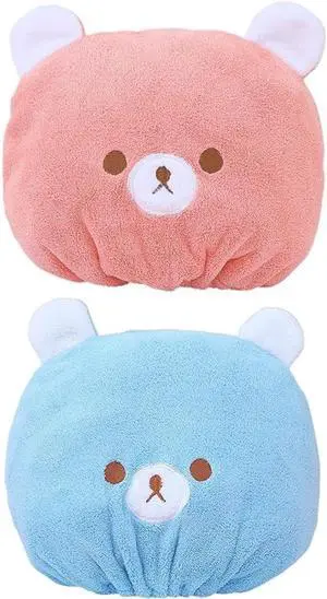 2PCS Hair Towel Wrap Cute Bear Dry Hair Caps Hair Drying Wrap Towel Bath Head Wrap Drying Turban Cap for Women, Girls 2PCS Hair Towel Wrap Cute Bear Dry Hair Caps Hair Drying Wrap Towel Bath Head Wrap Drying Turban Cap for Women, Girls