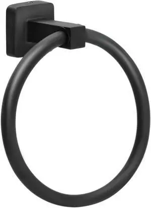 Towel Holder for Bathroom Wall Matte Black Towel Ring Hand Towel Holder Stainless Steel Heavy Duty Towel Hanger for Bath, Kitchen (Black) Towel Holder for Bathroom Wall Matte Black Towel Ring Hand Towel Holder Stainless Steel Heavy Duty Towel Hanger for Bath, Kitchen (Black)