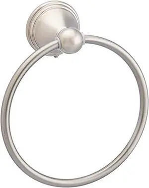 Amazon Basics Round Modern Towel Ring, 6.3-inch Diameter, Satin Nickel Amazon Basics Round Modern Towel Ring, 6.3-inch Diameter, Satin Nickel