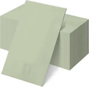 50Pcs Sage Green Disposable Paper Napkins,Decorative Dinner Cocktail Napkin Paper Hand Towels for Easter,Wedding,Birthday,Baby Shower Party Decorations and Supplies,7.9x4.3 50Pcs Sage Green Disposable Paper Napkins,Decorative Dinner Cocktail Napkin Paper Hand Towels for Easter,Wedding,Birthday,Baby Shower Party Decorations and Supplies,7.9x4.3
