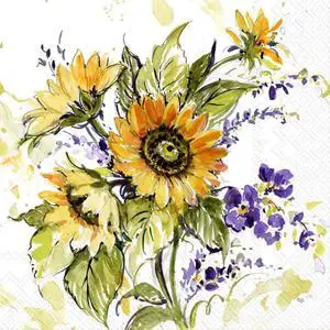 Boston International IHR 3-Ply Paper Napkins, 20-Count Cocktail Size, Sunflower Bunch Boston International IHR 3-Ply Paper Napkins, 20-Count Cocktail Size, Sunflower Bunch