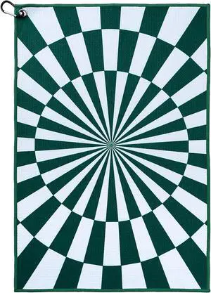 ZEETY Golf Towel with Carabiner Clip 16"x24" Kaleidoscope Pattern Microfiber Golf Towels Unique Golf Accessories & Golf Gifts for Men & Women (Green) ZEETY Golf Towel with Carabiner Clip 16"x24" Kaleidoscope Pattern Microfiber Golf Towels Unique Golf Accessories & Golf Gifts for Men & Women (Green)