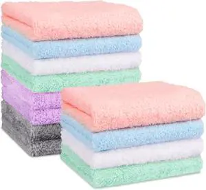 Orighty Baby Washcloths 12-Pack(7''x9''), Coral Fleece Baby Towels | Super Soft & Absorbent Microfiber Wash Cloths for Newborns, Infants and Toddlers, Gentle on Sensitive Skin for Face and Body Orighty Baby Washcloths 12-Pack(7''x9''), Coral Fleece Baby Towels | Super Soft & Absorbent Microfiber Wash Cloths for Newborns, Infants and Toddlers, Gentle on Sensitive Skin for Face and Body