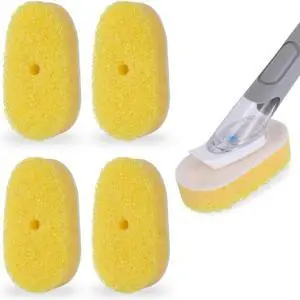 4-Pack Dish Wand Sponge Refills for Scrub Daddy Dish Daddy (Yellow) 4-Pack Dish Wand Sponge Refills for Scrub Daddy Dish Daddy (Yellow)