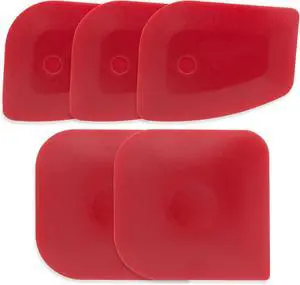 Pan Scraper 5PCS Plastic Scraper Set,Food Scraper Tool for Cast Iron, Pot and Pan Cleaning,Pan Scraper Tool for Cleaning Grease Burnt Food,Scraper Tool Kitchen (5, Red) Pan Scraper 5PCS Plastic Scraper Set,Food Scraper Tool for Cast Iron, Pot and Pan Cleaning,Pan Scraper Tool for Cleaning Grease Burnt Food,Scraper Tool Kitchen (5, Red)