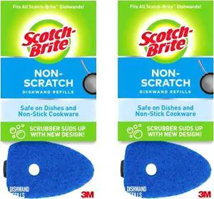 Multi Purpose Non Scratch Dish Wand Refills by Scotch Brite Blue 6 Pack Multi Purpose Non Scratch Dish Wand Refills by Scotch Brite Blue 6 Pack