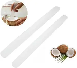 2Pcs White Coconut Opener,Coconut Meat Scraper,Soft and Flexible Coconut Egg Tools Kitchen Utensils and Gadgets for Coconut Melon Ballers Melon Ballers,Fruit and Vegetable Tools 2Pcs White Coconut Opener,Coconut Meat Scraper,Soft and Flexible Coconut Egg Tools Kitchen Utensils and Gadgets for Coconut Melon Ballers Melon Ballers,Fruit and Vegetable Tools
