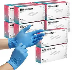 PureLife Medical Gloves Disposable Latex free- Blue Nitrile Gloves PureLife Medical Gloves Disposable Latex free- Blue Nitrile Gloves