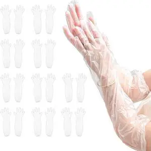 20Pcs/10Pairs Long Gloves for Cleaning - Extra Long Disposable Cleaning Gloves 23.6 Inches Reusable Long Sleeve Gloves Waterproof for Kitchen Cooking Household Dishwashing 20Pcs/10Pairs Long Gloves for Cleaning - Extra Long Disposable Cleaning Gloves 23.6 Inches Reusable Long Sleeve Gloves Waterproof for Kitchen Cooking Household Dishwashing