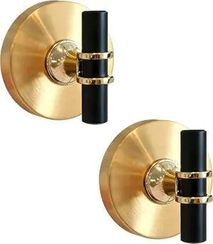 No Drill Suction Cup Hooks for Shower, Heavy Duty Suction Hooks for Bathroom Wall, 304 Stainless Steel Towel Hooks for Bathroom, Removable Shower Hooks for Towels Robes, Rustproof (Gold & Black) No Drill Suction Cup Hooks for Shower, Heavy Duty Suction Hooks for Bathroom Wall, 304 Stainless Steel Towel Hooks for Bathroom, Removable Shower Hooks for Towels Robes, Rustproof (Gold & Black)