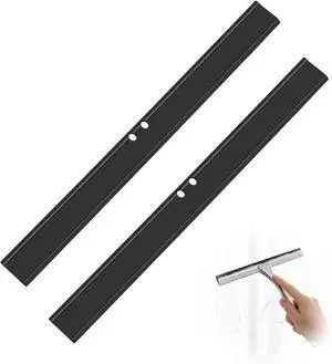 2 PCS Rubber Squeegee Replacement Blades, Black Squeegee Replacement Rubber 10 Inch Standard Shower Glass Doors Squeegees Replacements Squeegees Silicone Accessory, Black 2 PCS Rubber Squeegee Replacement Blades, Black Squeegee Replacement Rubber 10 Inch Standard Shower Glass Doors Squeegees Replacements Squeegees Silicone Accessory, Black