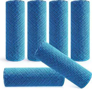 Hosuly 6 Pack Cooling Towels 40"x12", Light Blue Hosuly 6 Pack Cooling Towels 40"x12", Light Blue
