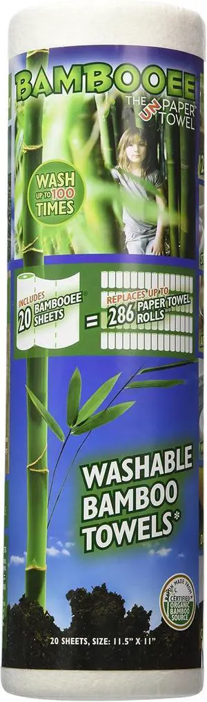 Bambooee Reusable Bamboo Towel ( Single roll, each roll comes with 20 sheets of Bamboee Towels) Bambooee Reusable Bamboo Towel ( Single roll, each roll comes with 20 sheets of Bamboee Towels)