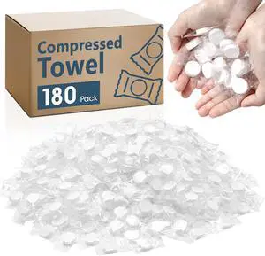 180 Pcs Compressed Towel, Mini Compressed Towel Tablets, Camping Towel | Disposable Compressed Face Towels, Portable Bulk Compressed Coin Tissues for Home, Travel, Outdoor Sports 180 Pcs Compressed Towel, Mini Compressed Towel Tablets, Camping Towel | Disposable Compressed Face Towels, Portable Bulk Compressed Coin Tissues for Home, Travel, Outdoor Sports