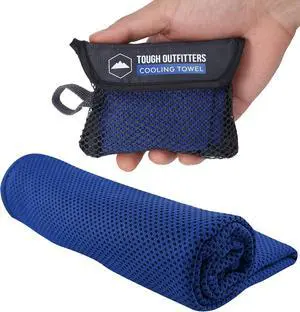 Tough Outdoors Cooling Towels for Neck Face - Neck Cooling Towel for Hot Weather Yoga Sports Golf Sweat - Instant Cold Towel Tough Outdoors Cooling Towels for Neck Face - Neck Cooling Towel for Hot Weather Yoga Sports Golf Sweat - Instant Cold Towel
