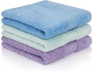 Wash Cloths for Face 3 Pack, 100% Cotton Washcloth Face Towels | Soft absorbent 100% cotton washcloths for face and body. Quick dry design for shower and bathroom use in 3 colors. Wash Cloths for Face 3 Pack, 100% Cotton Washcloth Face Towels | Soft absorbent 100% cotton washcloths for face and body. Quick dry design for shower and bathroom use in 3 colors.