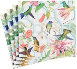 Caspari Hummingbird Trellis Paper Cocktail Napkins - 20 Per Package Caspari Hummingbird Trellis Paper Cocktail Napkins - 20 Per Package